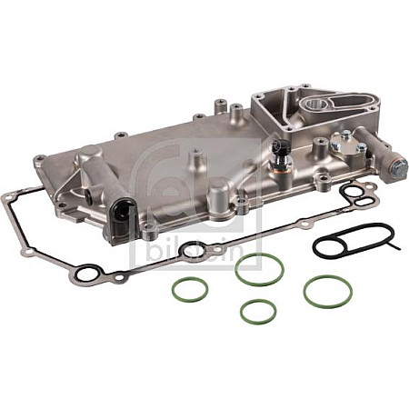 Carcasa radiator ulei Capac de racire cu ulei SCANIA 2 4 4 BUS F K K BUS N BUS PGRT DC09.108-DT12.14 01.85- SCANIA F - series, Autobuz, 01.1991 - 04.2000 Febi Bilstein 105932