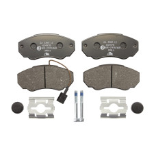 Set placute frana.frana disc Set placute frana Fata cu suplimente cu surub de ghidare a etrierului de frana CI PEUGEOT BOXER (244, Z_), Autobuz, 12.2001 - ATE 13.0460-4978.2