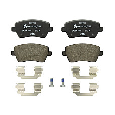 Set placute frana.frana disc Set placute frana Fata cu suplimente cu surub de ghidare a etrierului de frana ME RENAULT KANGOO BE BOP (KW0/1_), Dubita, 02.2009 - ATE 13.0460-2709.2