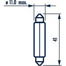 Bec, iluminare numar circulatie FIAT MULTIPLA (186_), Dubita, 04.1999 - 06.2010 Narva 171753000