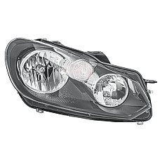 Far Lampa frontala Dreapta halogen H15-H7-PSY24W-W5W electric cu motor bec culoare insert. cromat se potriveste. VW GOLF VI VW GOLF VI (517), Sabrioleta, 03.2011 - 05.2016 HELLA 1EG 009 901-221