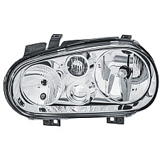 Far Lampa frontala Stanga halogen H1-H7-PY21W-W5W electric fara motoras bec culoare insert. cromat culoare semnalizator. alb se VW GOLF IV (1E7), Sabrioleta, 06.1998 - 12.2002 HELLA 1EJ 007 700-071
