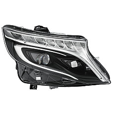 Far Headlamp R LED LED electric with motor no controller insert colour. neagra MERCEDES VITO - KLASA V W447 07.19- MERCEDES-BENZ eVITO Tourer (W447), 04.2019 - HELLA 1EX 011 284-361