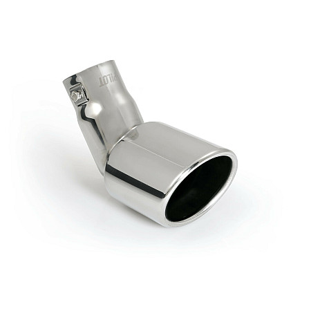 Ornament toba esapament curbat TS-21, din otel inoxidabil lustruit, racordare 30-45mm