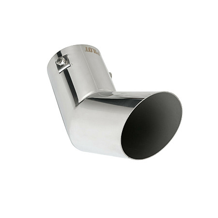 Ornament toba esapament curbat TS-41, din otel inoxidabil lustruit, racordare 43-56mm