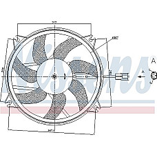 Ventilator. radiator Ventilator radiator cu carcasa DS DS 4 DS 5 CITROEN BERLINGO BERLINGO MULTISPACE BERLINGO-MI PEUGEOT 307 Break (3E), Turism, 03.2002 - 12.2009 Nissens 85886