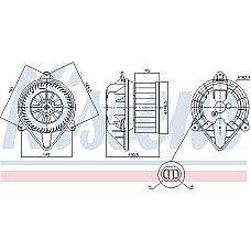 Ventilator. habitaclu Suflanta de aer RENAULT MEGANE I MEGANE I CLASSIC MEGANE I COACH 1.4-2.0 08.95-08.03 RENAULT MEGANE I (EA0/1_), Sabrioleta, 10.1996 - 08.2003 Nissens 87403
