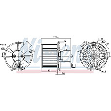 Ventilator. habitaclu Suflanta de aer PEUGEOT 307 307-KOMBI 1.4-2.0D 08.00-12.09 PEUGEOT 307 SW (3E_, 3H_), Estate Van, 04.2002 - 12.2009 Nissens 87482