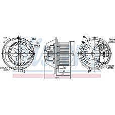 Ventilator. habitaclu Suflanta de aer BMW 1 E81 1 E82 1 E87 1 E88 3 E90 3 E91 3 E92 3 E93 X1 E84 X3 F25 X4 F26 Z4 BMW 1 (E82), Compartiment, 10.2006 - 10.2013 Nissens 87062