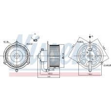 Ventilator. habitaclu Suflanta de aer se potriveste. MAZDA E 2.0-2.2D 11.88-09.04 MAZDA E (SG), Autobuz, 06.1995 - 09.1999 Nissens 87158