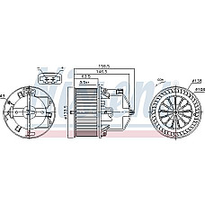 Ventilator. habitaclu Suflanta de aer VOLVO S60 II S80 II V60 I V60 II V70 III V70 III-KOMBI XC60 I XC70 II LAND VOLVO V70 III (135), Turism, 04.2007 - Nissens 87761