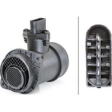 Senzor debit aer Air flowmeter 5 pin module AUDI A4 B5 A4 B6 SKODA OCTAVIA I OCTAVIA II SUPERB I VW GOLF V LT 28-35 II LT VW PASSAT Variant V (3B6), Turism, 09.2000 - 08.2005 HELLA 8ET 009 149-661