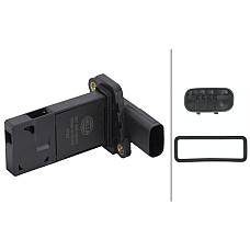 Senzor debit aer Air flowmeter 4 pin cartridge VOLVO C30 C70 II S40 II S80 II V40 V50 V70 III FORD C-MAX C-MAX II FOCUS C- FORD MONDEO IV (BA7), Sedan, 03.2007 - 01.2015 HELLA 8ET 009 142-821