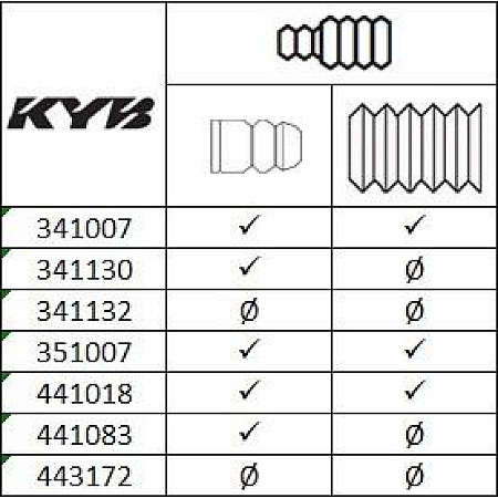 Amortizor AUDI 80 V (8C2, B4), Sedan, 09.1991 - 07.1995 KYB 441083