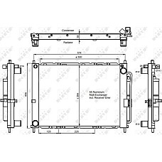 Condensator, climatizare NISSAN MICRA III (K12), Hatchback, 03.2002 - 06.2010 NRF 350068