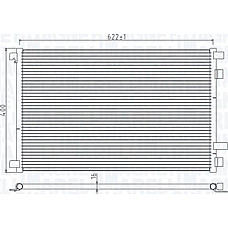Condensator. climatizare A-C condenser RENAULT GRAND SCENIC II MEGANE II MEGANE II-KOMBI SCENIC II 1.4-2.0D 09.02- RENAULT MEGANE II (EM0/1_), Sabrioleta, 09.2003 - 03.2010 Magneti Marelli 350203932000