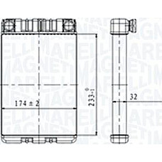 Schimbator caldura. incalzire habitaclu Heater MERCEDES C CL203 C W203 C T-MODEL S203 CLC CL203 CLK A209 CLK C209 SL R230 MERCEDES-BENZ CLK (C209), Compartiment, 05.2002 - 03.2010 Magneti Marelli 350218428000