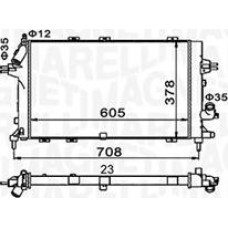 Radiator. racire motor Radiator motor se potriveste. OPEL ASTRA H ASTRA H GTC ASTRA H-KOMBI ZAFIRA B 1.3D-1.7D-1.9D VAUXHALL ASTRA Mk V (A04), Hatchback, 01.2004 - 09.2009 Magneti Marelli 350213153400