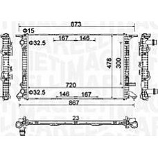 Radiator. racire motor Radiator motor Automat-Manual se potriveste. AUDI A4 ALLROAD B8 A4 B8 A4 B9 A5 Q5 PORSCHE MACAN 1.8-3.0D AUDI A4 IV (8K2, B8), Sedan, 08.2007 - 12.2015 Magneti Marelli 350213152100