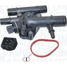 Termostat.lichid racire Cooling system thermostat 89C in housing DACIA SOLENZA NISSAN PRIMASTAR PRIMERA OPEL MOVANO A VIV RENAULT CLIO II (BB_, CB_), Hatchback, 03.1998 - Magneti Marelli 352317001110