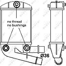 Intercooler. compresor Intercooler FIAT PANDA 1.3D 09.03- FIAT PANDA II (169_), Hatchback, 09.2003 - NRF 30167A