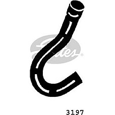 Radiator Furtun cauciuc bottom 32mm-38mm FORD GRANADA I TAUNUS TAUNUS III TAUNUS V TRANSIT 1.3-1.6-2.0 FORD TAUNUS (GBFK), Sedan, 08.1970 - 02.1976 Gates 3197