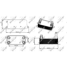Radiator ulei. ulei motor Oil cooler MERCEDES C C204 C T-MODEL S204 C W204 CLS C218 CLS SHOOTING BRAKE X218 E A207 E C207 MERCEDES-BENZ CLS Shooting Brake (X218), Turism, 10.2012 - 12.2017 NRF 31275