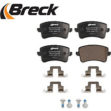 Set placute frana.frana disc Set de frana din ceramica Spate cu surub de ghidare a etrierului de frana cu un tampon de amo AUDI Q5 (8RB), Crossover, 11.2008 - 12.2017 Breck 24606 00 554 10