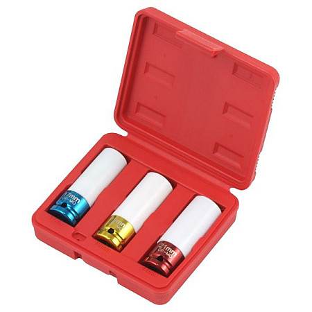 &quot;Set scule Set tubulare impact Hexagonal dimensiune tubulara: 1/2&quot;&quot; 3 buc cu pereti subtiri impachetare: in cutie de plastic colorat impact pentru jantele din ALUMINIU&quot; PROFITOOL 0XAT6016