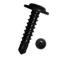 Suruburi Opak. 100 szt. Blachowkrety samowiercace z lbem podkladkowym PH DIN 7504 M-H czarny ocynk 48x16 DRESSELHAUS 6051/051/51 4.8X16