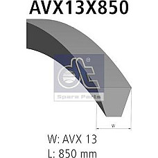 Curea transmisie V-Belt 13x850mm MAN LIONS CITY NL NU NISSAN ATLEON ALMERA I BLUEBIRD PATHFINDER I PICK UP PRIME TOYOTA CAMRY II (_V2_), Sedan, 08.1986 - 02.1993 DT Spare Parts 3.34503