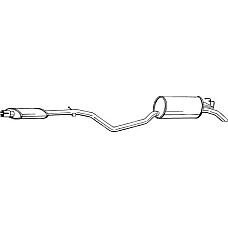 Toba esapament finala Toba finala esapament FIAT PUNTO 1.1 09.93-02.00 FIAT PUNTO (176_), Van, 04.1996 - 02.2000 Bosal 287-871