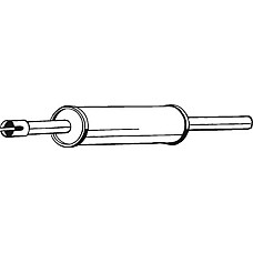 Toba esapamet intermediara Sistem de evacuare a amortizorului VW GOLF II JETTA II PASSAT B3-B4 1.6D-1.8 08.83-07. VW GOLF II (19E, 1G1), Hatchback, 08.1983 - 12.1992 Bosal 233-309