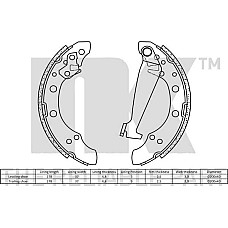 Set saboti frana SKODA CITIGO (AA), Hatchback, 10.2011 - 08.2019 NK 2799520