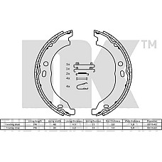Set saboti frana FIAT DUCATO (250_, 290_), Autobuz, 07.2006 - NK 2719754