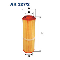 Filtru aer MERCEDES-BENZ limuzina W123 FILTRON AR327