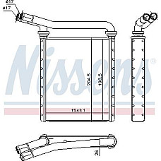 Schimbator caldura. incalzire habitaclu Heater LEXUS CT HS TOYOTA AURIS AVENSIS COROLLA PRIUS PLUS RAV 4 III RAV 4 IV VERS TOYOTA AVENSIS III (_T27_), Sedan, 11.2008 - 10.2018 Nissens 707090