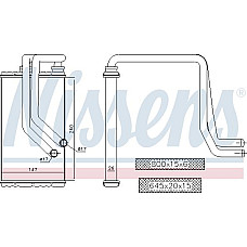 Schimbator caldura. incalzire habitaclu Heater CITROEN C-CROSSER C-CROSSER ENTERPRISE C4 AIRCROSS MITSUBISHI ASX LANCER VI MITSUBISHI ASX (GA_W_), Van, 06.2010 - Nissens 72956