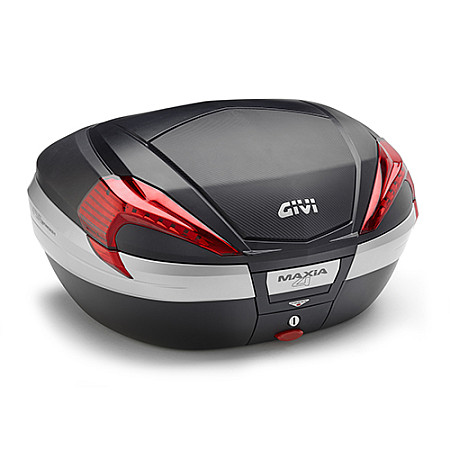 Trunchiuri si rafturi Calatoria bagaje Kufer centralny V56 MONOKEY GIVI culoare negru rosu argintiu GIV56NN