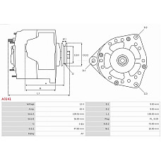 Generator / Alternator VW GOLF II (19E, 1G1), Hatchback, 08.1983 - 12.1992 AS-PL A0141