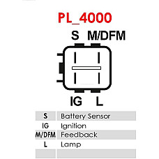 Generator / Alternator JAGUAR XJ (X350, X358), Sedan, 03.2003 - 03.2009 AS-PL A6141