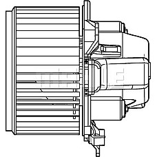 Aeroterma ventilator habitaclu FIAT BRAVO II (198_), Hatchback, 11.2006 - MAHLE AB 108 000P