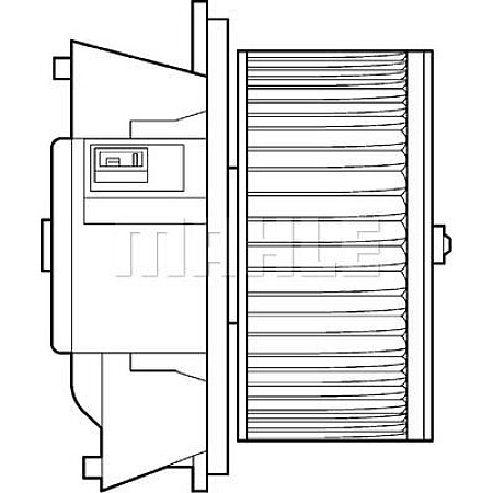 Aeroterma ventilator habitaclu FIAT DOBLO (119_, 223_), Dubita, 03.2001 - MAHLE AB 107 000P