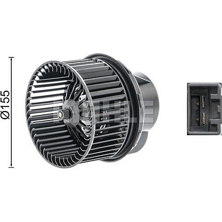 Aeroterma ventilator habitaclu FORD FOCUS II (DA_, HCP, DP), Hatchback, 07.2004 - 09.2013 MAHLE AB 246 000P