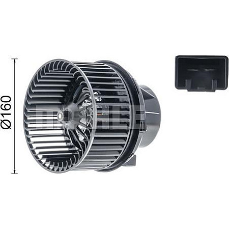 Aeroterma ventilator habitaclu FORD FOCUS III Turnier (DYB), Turism, 07.2010 - MAHLE AB 241 000P