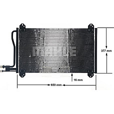 Condensator, climatizare MERCEDES-BENZ SPRINTER 4-t (904), Autobuz, 02.1996 - 05.2006 MAHLE AC 207 000S