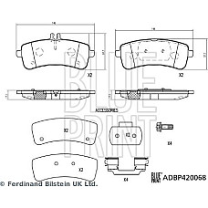Set placute frana MERCEDES-BENZ AMG GT (C190), Compartiment, 10.2014 - Blue Print ADBP420068