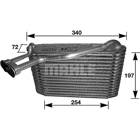 Vaporizator aer conditionat AUDI A4 Avant (8D5, B5), Turism, 11.1994 - 12.2002 MAHLE AE 34 000S