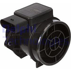 Senzor flux aer Air flowmeter 5 pin module HYUNDAI ACCENT III COUPE II HIGHWAY IX35 SONATA V TRAJET TRAJET-MINIVAN TUCSON KIA CARENS II (FJ), Dubita, 07.2002 - Delphi AF10206-12B1