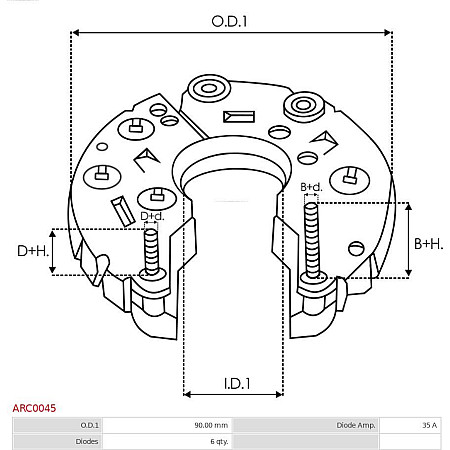 Punte diode AS-PL ARC0045